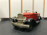 VINTAGE BANDAI JAPAN TIN LITHO TOY TRUCK SIGN OF QUALITY RED FRICTION PULL BACK