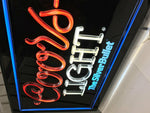 Coors Light The Silver Bullet Neon-Like Bar sign circa 1993 Breweriana Man Cave