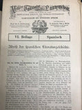 Vintage Antique 1919 German Spanish Learning Toussaint Langenscheidt Method Book