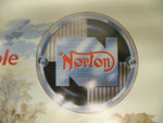 Vintage Classic Racing Poster Norton 1955 Dominator Twin motorcycle advertisemen