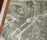 Easy Rider Poster Leaving Jail Photo From Movie Billy Bike Captain America Bike!