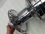 Custom Front Wheel Hub Chrome Harley Softail Heritage Wide Glide FXST Singl disc