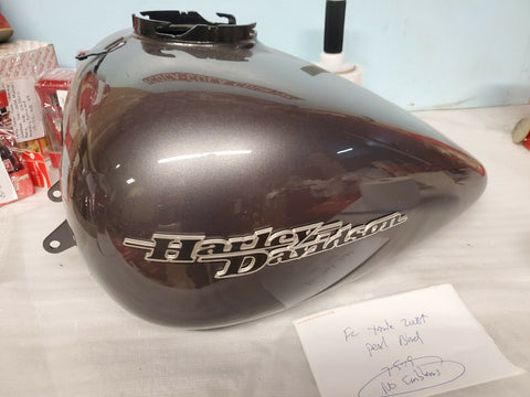 Bagger Gas Tank Pearl Black 2008^ 6 gallon Harley Ding Street Road Glide Charcoa