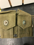 VINTAGE WWII ARTILLERY BELT CANTEEN WITH POT & HANDLE US SOLDIER MILITARY