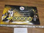 post gazette steelers Medallion Collection Football Cards Collectible Super Bowl