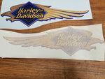 Gas Tank Decals Stickers Harley Eagle Gold Blue Springer Softail Dyna Touring PR