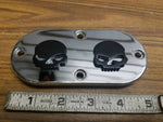 Chrome Willie G Skull Inspection Primary Cover Harley Shovelhead Evo Softail FX