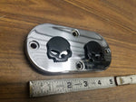 Chrome Willie G Skull Inspection Primary Cover Harley Shovelhead Evo Softail FX