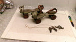 Antique Globe #30 Leather Strap Metal Adjustable Slide On Shoe Roller Skates