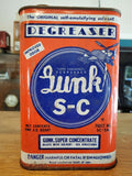 Vintage Gunk Super Concentrate Tin Metal Can Full Airplane Great Graphics Collec
