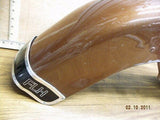 ORIGINA FACTORY PAINT HARLEY FLH FRONT FENDER BROWN LIGHT 1970'S TRIM SHOVELHEAD