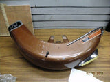 ORIGINA FACTORY PAINT HARLEY FLH FRONT FENDER BROWN LIGHT 1970'S TRIM SHOVELHEAD