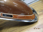 ORIGINA FACTORY PAINT HARLEY FLH FRONT FENDER BROWN LIGHT 1970'S TRIM SHOVELHEAD