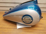 New Teal Silver Gas Tank Harley Ultra classic glide 1989-1995 OEM Factory Paint!