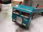 Original Box VTG Tractor Trailer Truck Pup Trailer Friction Car Japan Rare Tin!!