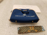 Vintage Clothes Doll Barbie Mattel 1962 Dress Moccasins top 14" america airlines