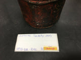 Vintage Justrite 1 Quart Explosion Proof Safety Can No. 3338 Brass Label Red