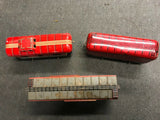 VINTAGE MARX LITHO TRAIN NYC CABOOSE B&L FREIGHT BOX CAR RED PA FREIGHT CAR