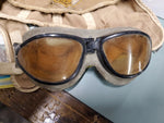 Vtg WW2 WW11 Flyers Cap Goggles Zero Pilot Harley Knucklehead Panhead Japan Airp