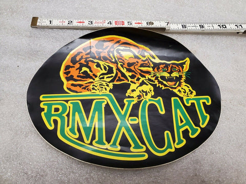 Vintage BMX Number Plate Decal Sticker RMX Cat Huffy murray mongoose MX Bicycle