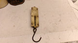 Antique John Chatillon Hanging Spring Scale Brass Front 25 lbs 11.5 KG New York