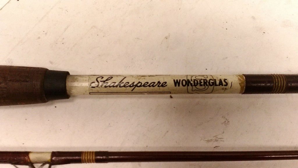 Vtg Shakespeare Wonderglass Sp2000 6'6 2 piece Fishing Rod 2 Cork gri –