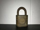 VINTAGE YALE & TOWNE LOCKS LOT BRASS NO KEYS PADLOCK 5 WEDDING BRIDGE TOOLS USA