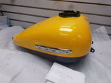 Yellow Chrome Black Gas Tank Harley Ultra Classic Limited oem Emblems Ding FLHTK