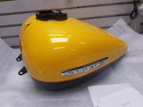 Yellow Chrome Black Gas Tank Harley Ultra Classic Limited oem Emblems Ding FLHTK