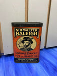 VINTAGE SIR WALTER RALEIGH TOBACCO CAN TIN PIPE&CIGARETTE LOUISVILLE  TOBACCIANA