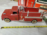 Tonka Toys 1960's Ford Cab Tin Metal No. 5 Fire Truck Pumper Ladder Vintage Nice