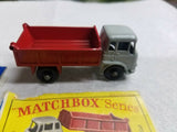 Vintage Mint Lesney Matchbox Toy Car Box #3 Bedford Tipper Dump Truck Tr trailer
