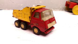 Vintage Red and Yellow Tonka Dump Truck Stamped Pressed Steel Small Mini Metal