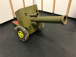 Vintage Cragstan Tin Litho Toy Howitzer Cannon Military Japan Works Toys Army Wo