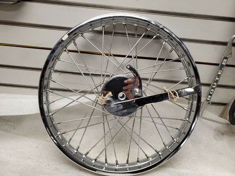 NOS Chopper Stopper Mini Drum Brake Front Wheel Harley Chopper 1.80x18 Spool Vin