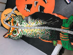 VINTAGE HALLOWEEN DECORATIONS PAPER PUMPKIN OWL WITCH WALL HANGING PARTY RETRO