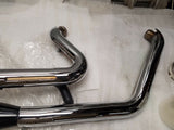 New T/o Exhaust Pipes System Harley Dyna Street Fat Bob OEM Wide Glide Superglid