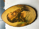 Vintage Jesus On Wood Sp Co 1942 Signed Mcconnell Inspiration God's Son Heaven