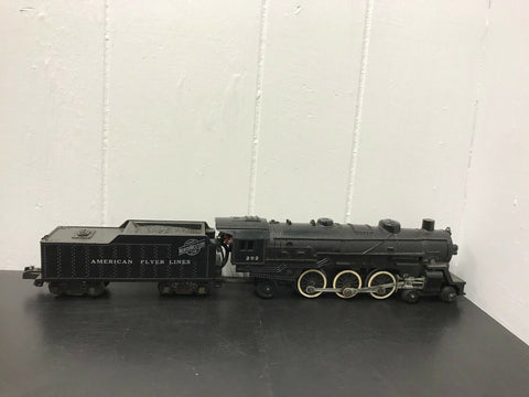 Vintage Gilbert American Flyer Train Engine 282 &coal Tender & 4 Cars & Caboose