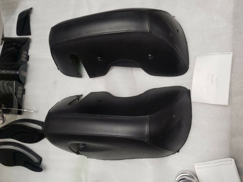 Leather Covered Lower Fairings Harley Tri Glide Ultra Classic Bagger FLH Trike