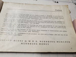Vtg 1950's Owners manual Zundapp 250 s Super Sabre 2-stroke Motorcycle Classic