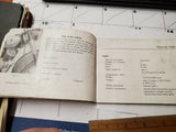 Vtg 1950's Owners manual Zundapp 250 s Super Sabre 2-stroke Motorcycle Classic