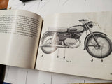 Vtg 1950's Owners manual Zundapp 250 s Super Sabre 2-stroke Motorcycle Classic