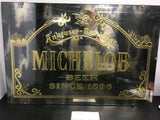VINTAGE 1970s MICHELOB WALL MIRROR ADVERTISING MAN CAVE BAR ANHEUSER BUSCH