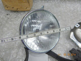 LUCAS MILLER VINTAGE HEADLIGHT BSA ARIEL TRIUMPH DU42 AJS 8" BPF BULB GLASS