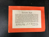 VINTAGE HOOVER STEAM OR DRY IRON 011 BOX & INSTRUCTION BOOKLET NO IRON BOX ONLY