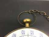 Vtg Seagrams Gin Always Perfect Advertising Thermometer Pocket Watch Metal Sign!