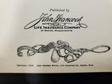 VTG 1930 John Hancock Mutual Life Ins Co Boston Mass Paul Revere Autobio Book