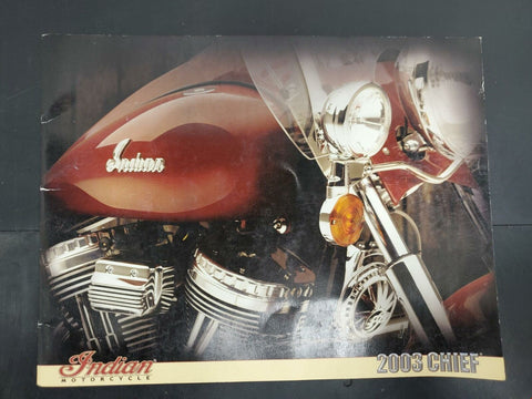 2003 Indian Motorcycles Chief Catalog Chief Vintage Deluxe Springfield RdMaster