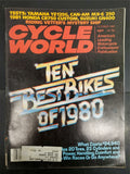 Vtg Oct 1980 Cycle World Magazine 10 Best Bikes of 1980 Edt. Harley Yamaha Honda